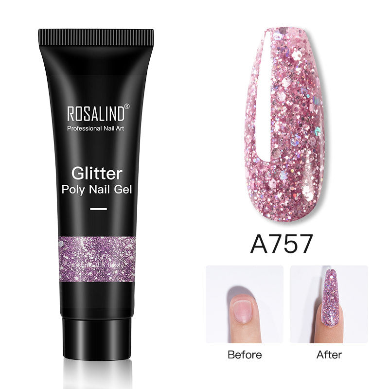 15ml UV Flash Flake Extension Gel (Mist Violet A757)