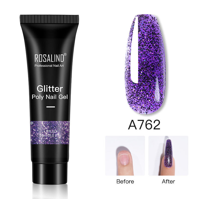 15ml UV Flash Flake Extension Gel (Purple A762)