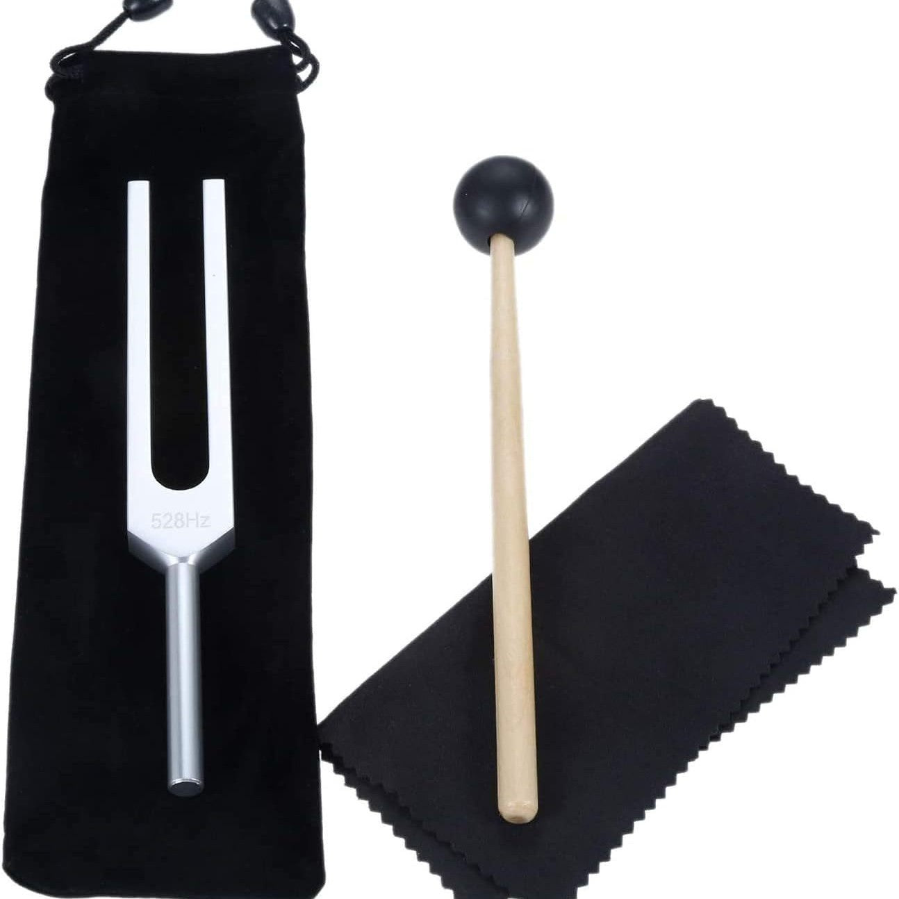 128Hz Medical Ear Tuning Fork – Therapy Tool with Slider, Hammer, and Velvet Case