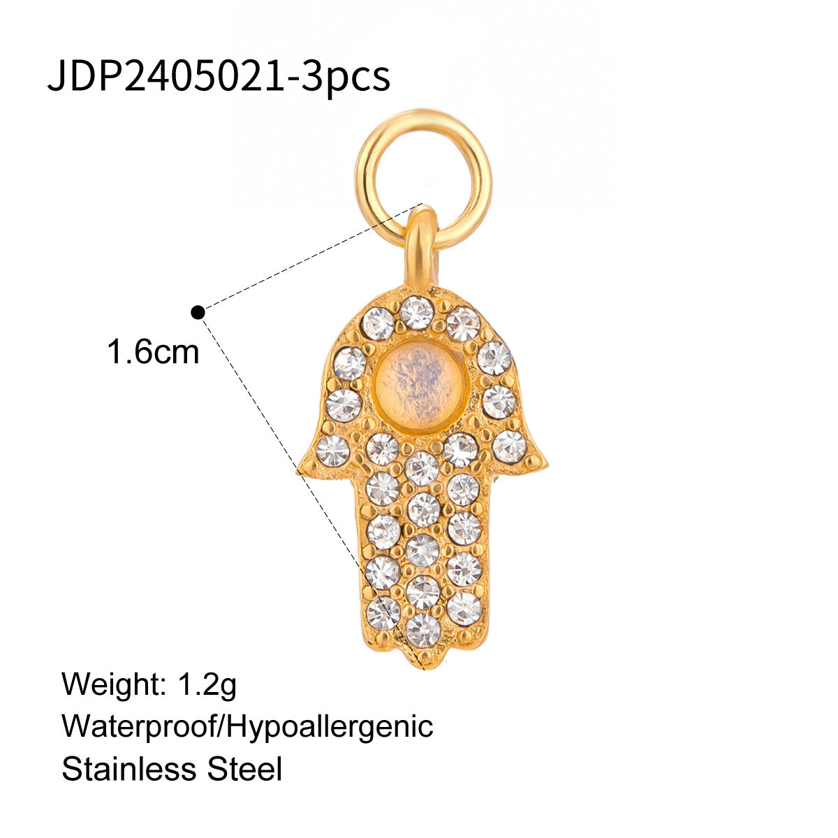 Star & Moon 18K Gold Pendant – Stainless Steel Statement Jewelry