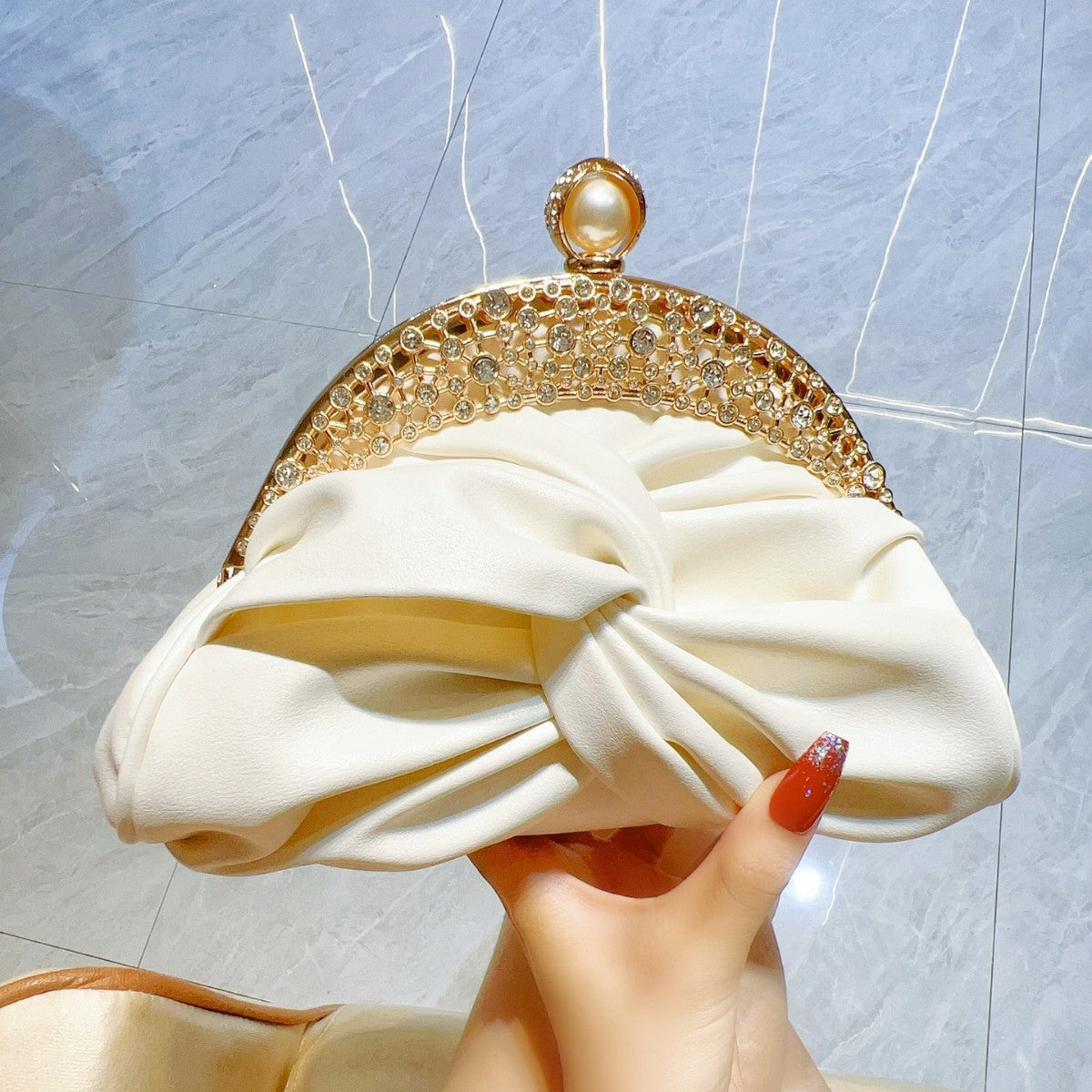 Diamond-Studded Celebrity Mini Clutch – High-End Crossbody Shoulder & Evening Bag