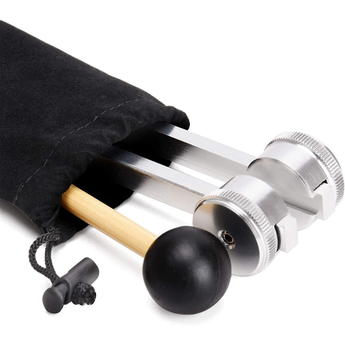 128Hz Medical Ear Tuning Fork – Therapy Tool with Slider, Hammer, and Velvet Case