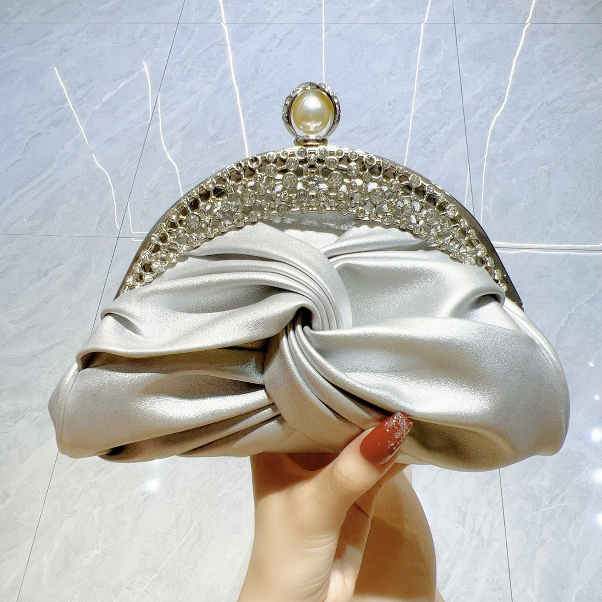 Diamond-Studded Celebrity Mini Clutch – High-End Crossbody Shoulder & Evening Bag