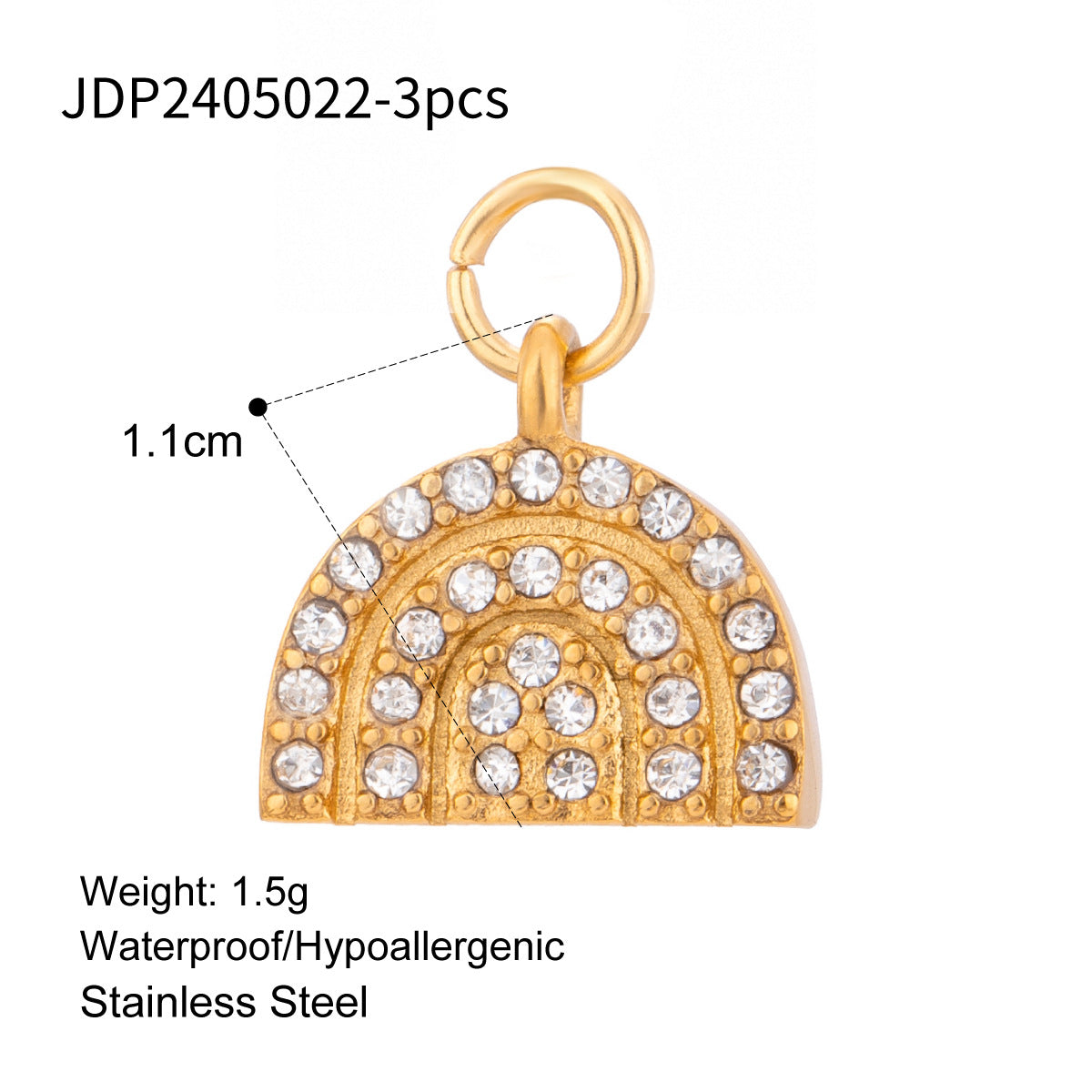 Star & Moon 18K Gold Pendant – Stainless Steel Statement Jewelry