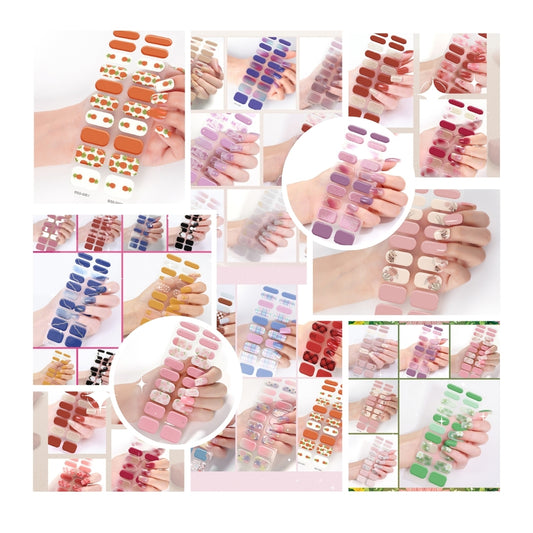 Nail stickers 3D lighting (31 colors set - BSS)
